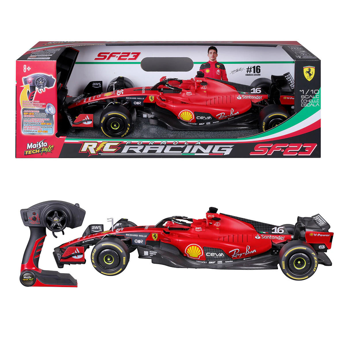 Maisto Premium RC 1/10 Ferrari SF-23 F1 2023 Charles Leclerc RTR