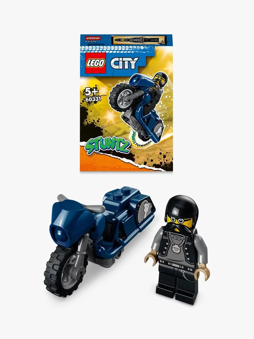 LEGO City Stuntz Touring Stunt Bike 60331 Building Toy Set;  Flywheel-Powered Bike for Boys, Girls, and Kids Ages 5+ (10 Pieces)