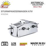 Cobi 3094 Historical Collection World War 11 Sturmpanzerwagen A7V