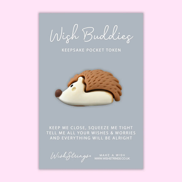 Hedgehog - WishBuddies - Pocket Hug Token Age From 3 To Adult