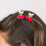 Mini hair claw clips (set of 2) - Cherries