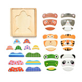 Kidoki Animal Mix Up! Wooden Puzzle