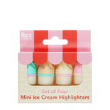 Rex London Mini highlighters (set of 4) - Ice cream