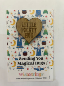 Magical - WishBuddies - Wooden Pocket Hug Token Age From 3 To Adult