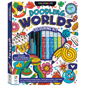 Kaleidoscope Doodling Worlds Colouring Set