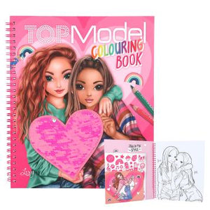 Depesche TOPModel Colouring Book With Sequins 412977