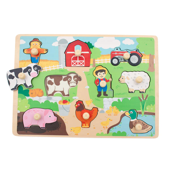 Jumini Farm Peg Puzzle Age From 12 Months
