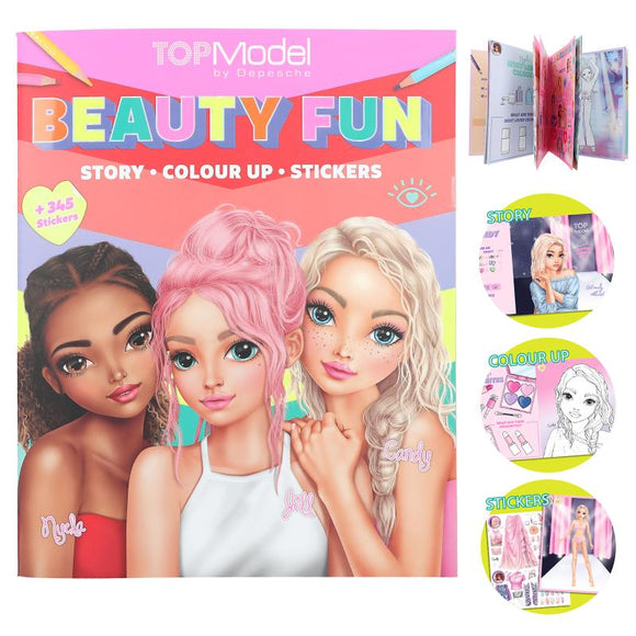 Depesche TOPModel 413137 Colouring Book BEAUTYFUN