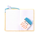 Foodiemals Bubble Tea Plush Notebook with Pouch & Mini Notebook