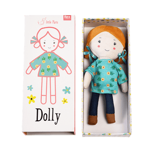 Dolly in a box - Little Paris rag doll By Rex London