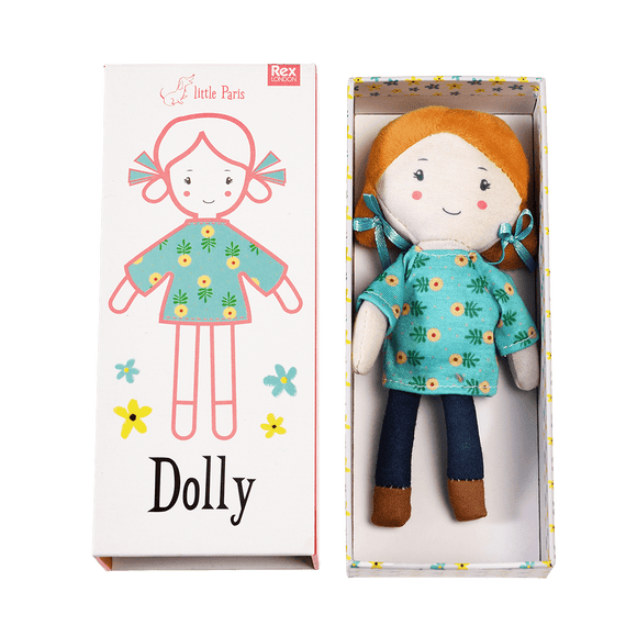 Dolly in a box - Little Paris rag doll By Rex London