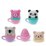 Mini berry scented lip balm - Teacup animal friends