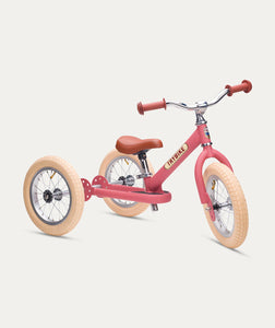 Trybike 2 In 1 Steel Balance Bike And Trike – Matte Pink