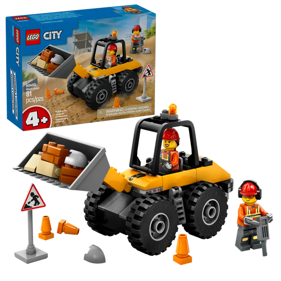 Lego City 60450 Yellow Construction Wheel Loader Age 4+