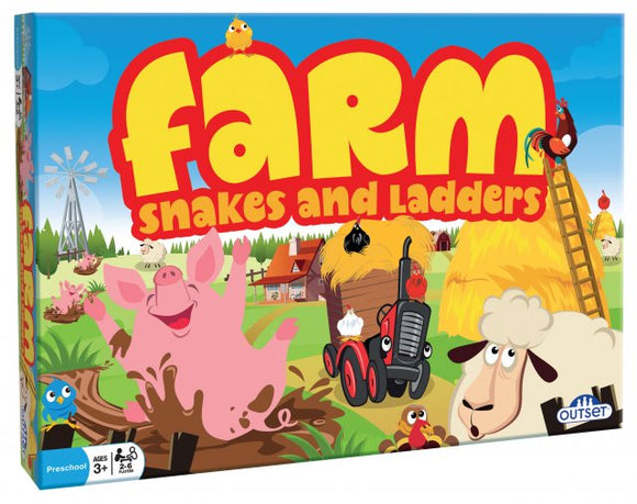 Farm Snakes And Ladders by Outset Games. Age 3+