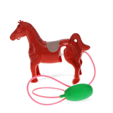 Air-powered trotting horse