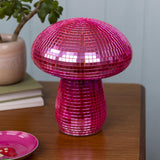 Rex London Disco mushroom table lamp - Pink