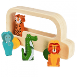 Wooden bus toy - Colourful Creatures Age 3+