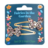 Fairies In The Garden Set Of 2 Butterfly Hairclips