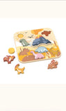 Speedy Monkey Jumbo Dino Wooden Chunky Puzzle Age 1-3