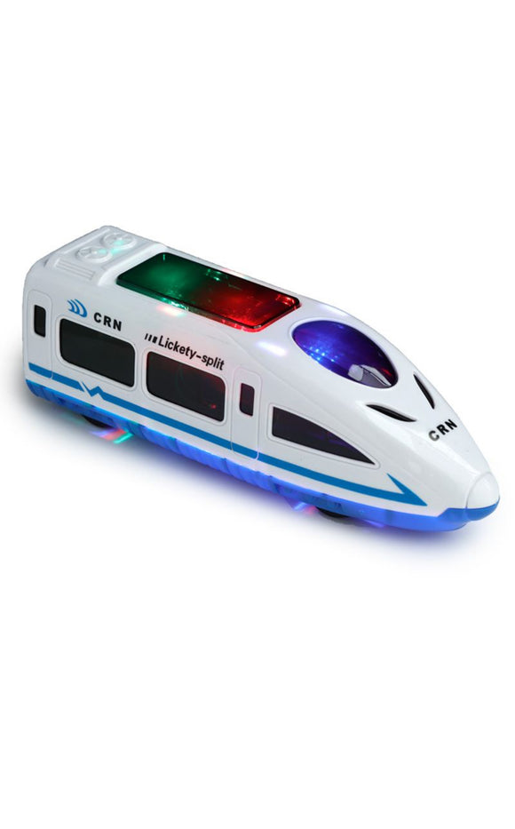 High Speed Train Friction Light Up & Sound Push/Pull Action Toy