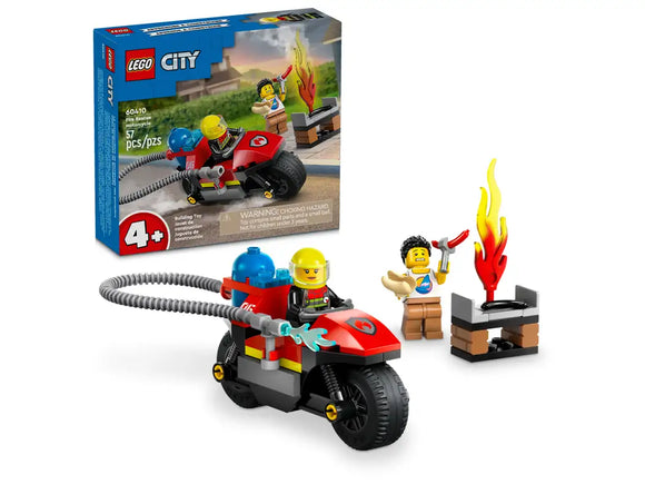 Lego City 60410 Fire Rescue Motorcycle Age 4+