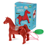 Air-powered trotting horse