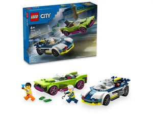 Lego City 60415 Police Car And Muscle Car Chase Age 6