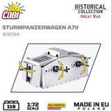 Cobi 3094 Historical Collection World War 11 Sturmpanzerwagen A7V