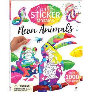 Creative Sticker Mosaics Neon Animals