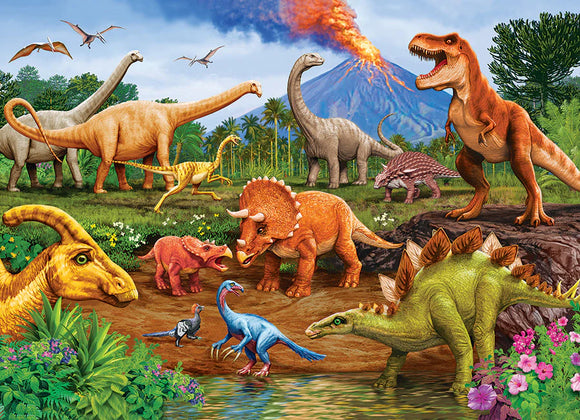 Cobble Hill 35 Piece Puzzle Triceratops And Friends