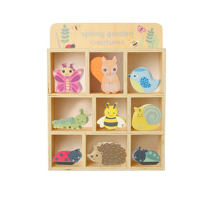 Spring Garden Creatures And Display Shelf