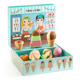 Djeco DJ05518 Lina & Lino Ice Cream Parlour - Role Play Toys