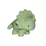 Tikiri Triceratops Natural Rubber Rattle and Bath Toy Gift Boxed From 0 Months