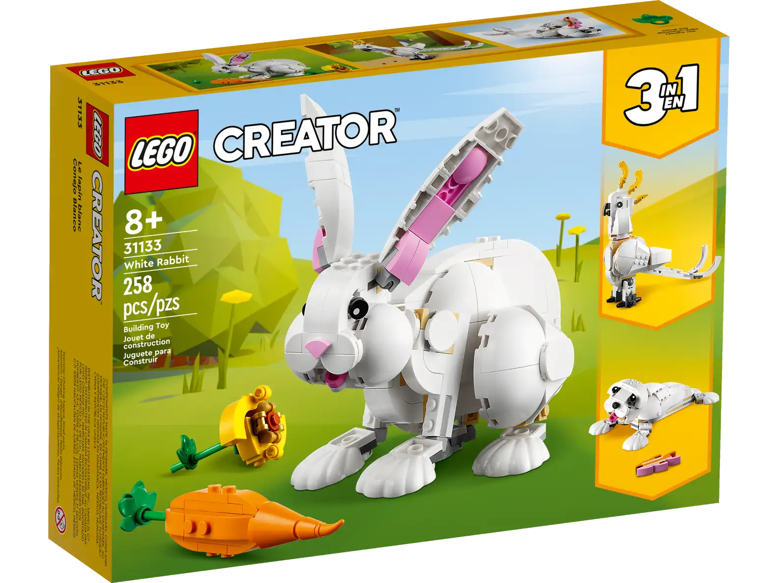 LEGO Creator 31133 Rabbit Age 8 Toy Box hants