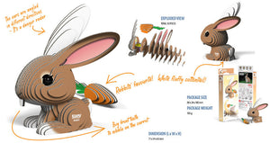 Eugy Rabbit 3D Model Age 6+