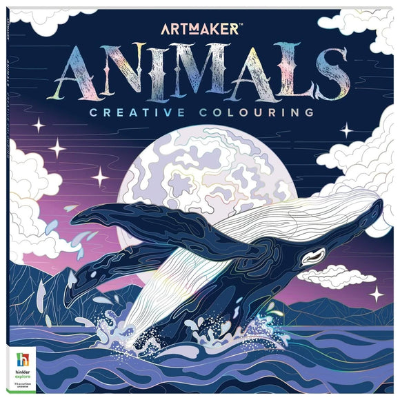 Artmaker Animals Creative Colouring Book Age Teen to Adult