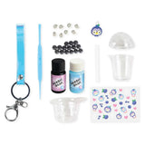 Tiger Tribe Bag Charm Kit- Blueberry Bubble Tea-Kids' Make Your Own Charms Set