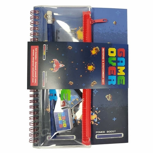 Game Over Note Book Stationary Set