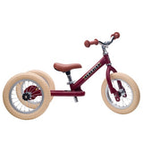 Trybike 2 In 1 Steel Balance Bike And Trike – Matte Red Age 1-6 Years