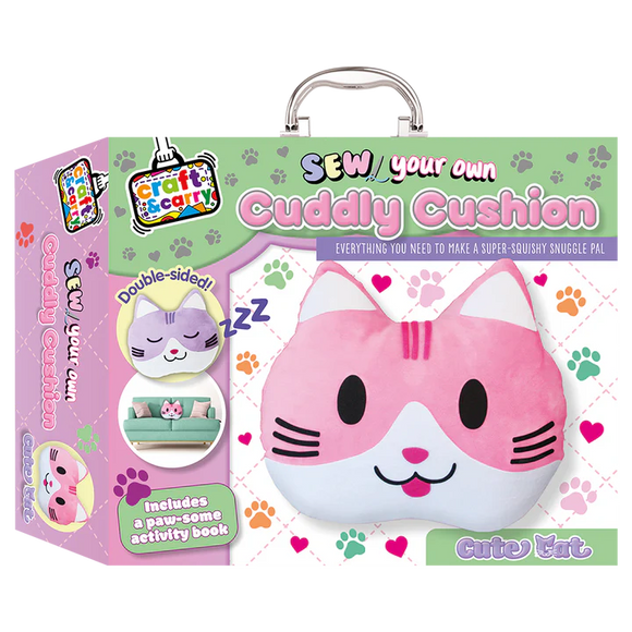 Sew Your Own Cuddly Cushion Kit: Cute Cat