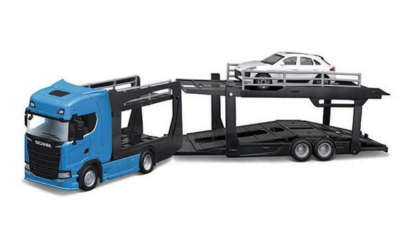 Burago 1/43 Scania S730 Transporter With Lamborghini Urus