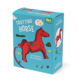 Air-powered trotting horse