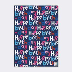 Happy Birthday Wrapping Paper