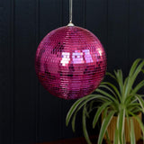 Rex London Hanging Disco Ball Pink 15 cm