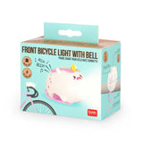 Legami Front Bicycle Light With Bell Unicorn
