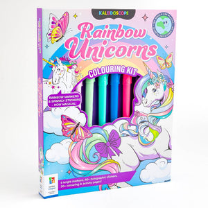 Kaleidoscope Rainbow Unicorn Colouring Set