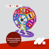 Magnetics 46pc Ferris Wheel Magnetic Tile Building Expansion Set Toy Age 3+