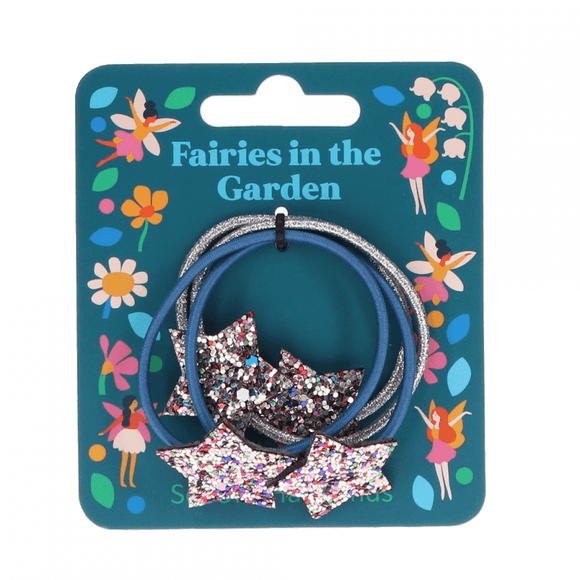 Fairies In The Garden Set Of 4 Glitter Star Hairbands