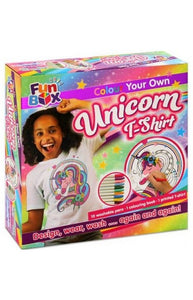 Fun Box Colour Your Own T Shirt Unicorn Age 3-6 Years